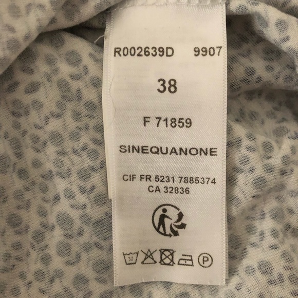 White and Blue Floral Sinéquanone Dress - Picture 4 of 5